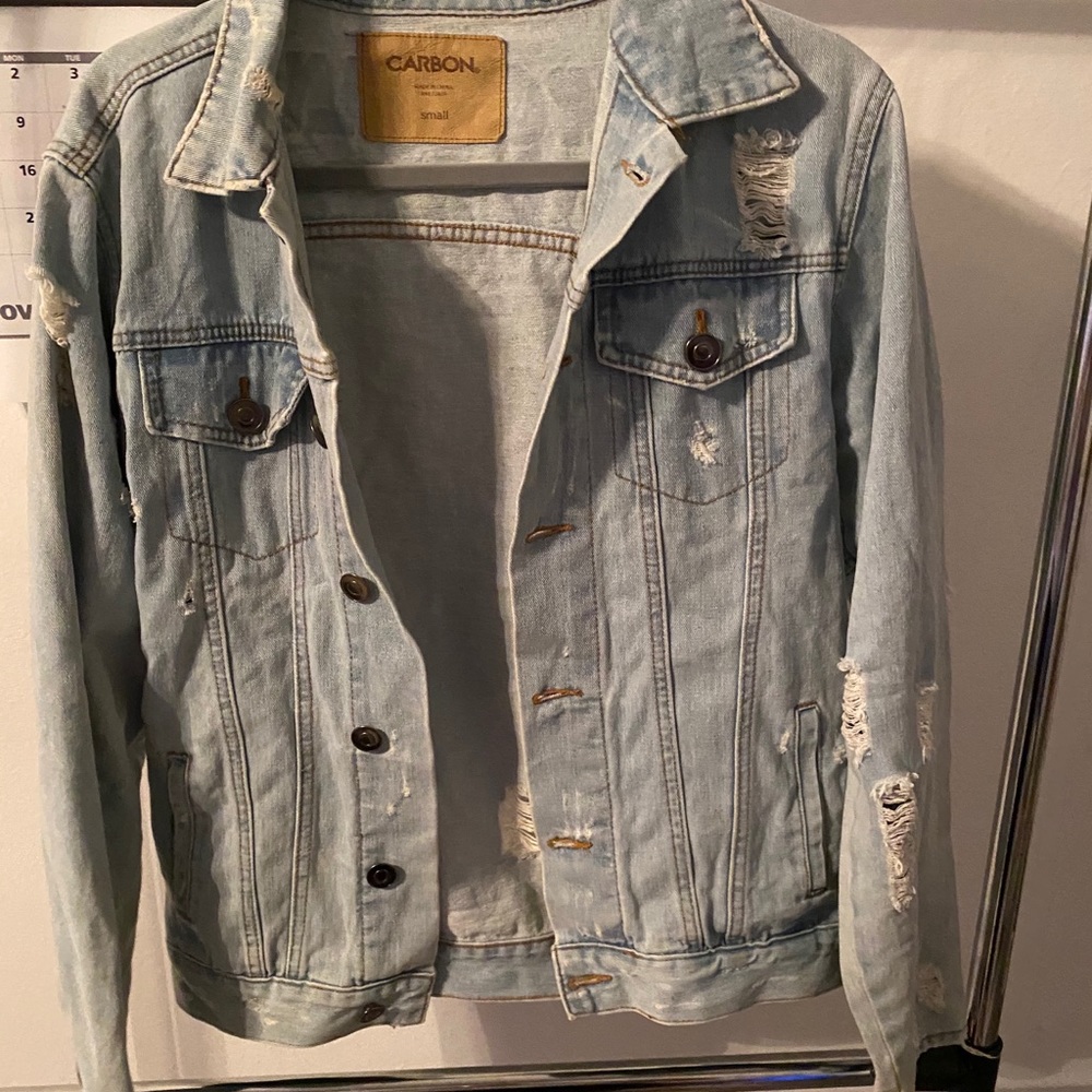 Light Denim Destroyed Jacket